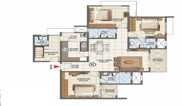 Featured Image of Floor Plan Arvind Aavishkaar